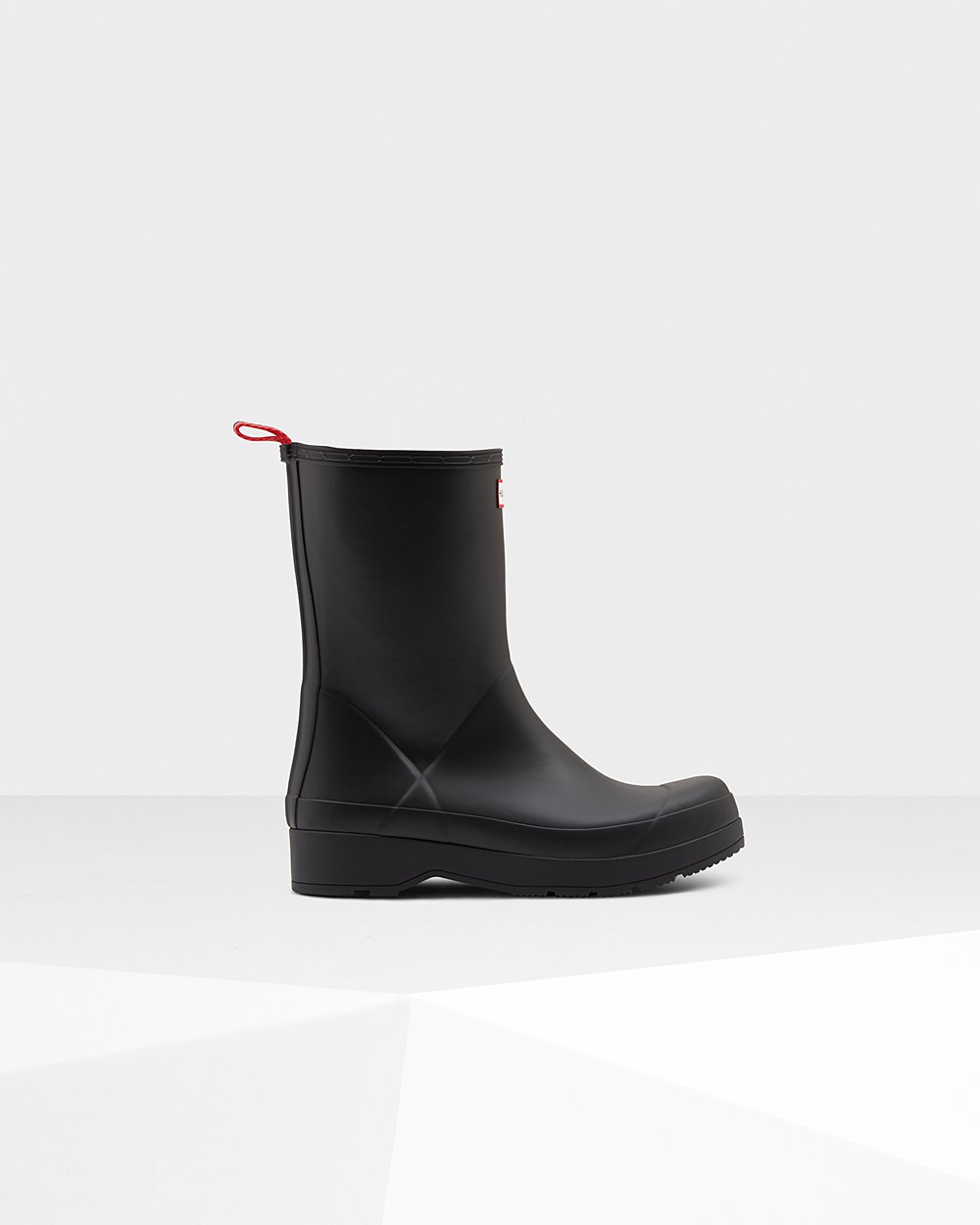 Mens Play Boots - Hunter Original Insulated Mid-Height Rain (54ZXCEWHS) - Black